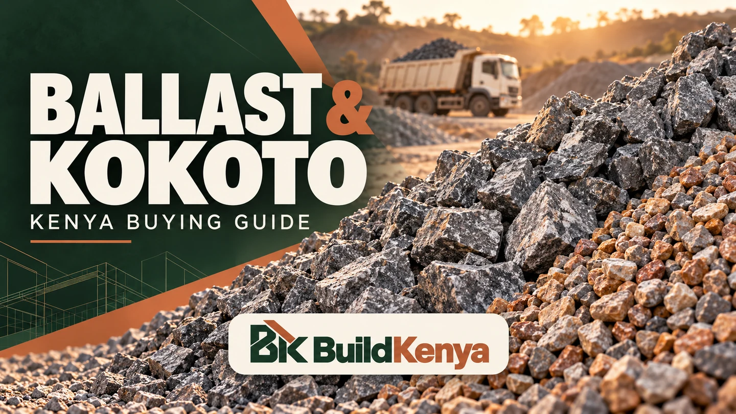 Editorial illustration for ballast in Kenya, with the BuildKenya logo